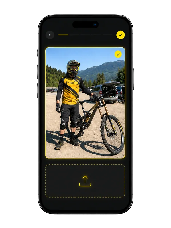 Upload a riding photo of yourself